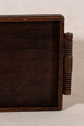 Load image into Gallery viewer, Antique English Oak Tray with Ribbed Handles
