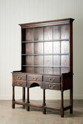 Load image into Gallery viewer, 19th Century English Oak Pot Cupboard with Topper
