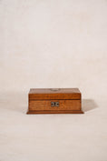 Load image into Gallery viewer, Antique Oak Box with Shield
