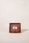 Load image into Gallery viewer, PAIR of Vintage British Collector’s Cigarette Jockey Card | Custom Float Mount on Antique Red Marbled Book in Vintage Frame
