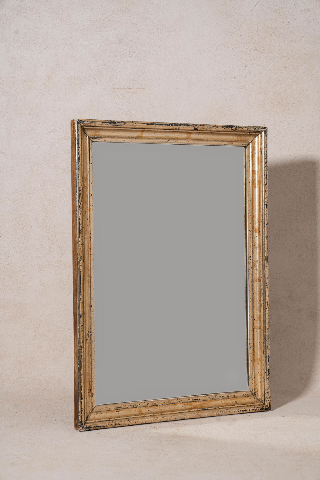 Antique Giltwood French Mirror with Foxing