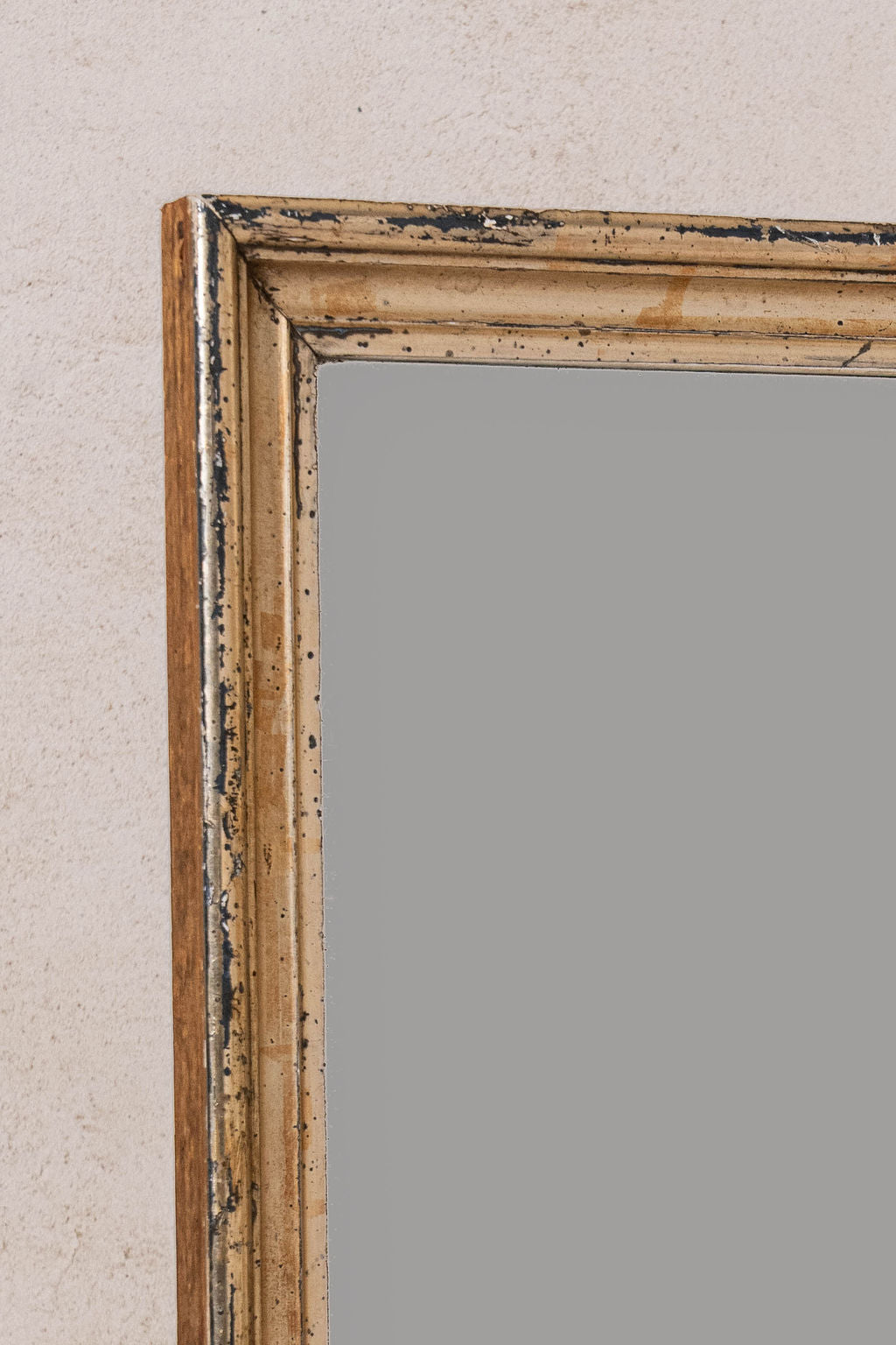 Antique Giltwood French Mirror with Foxing