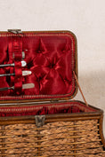 Load image into Gallery viewer, Antique Woven Sewing Box with Top Handle
