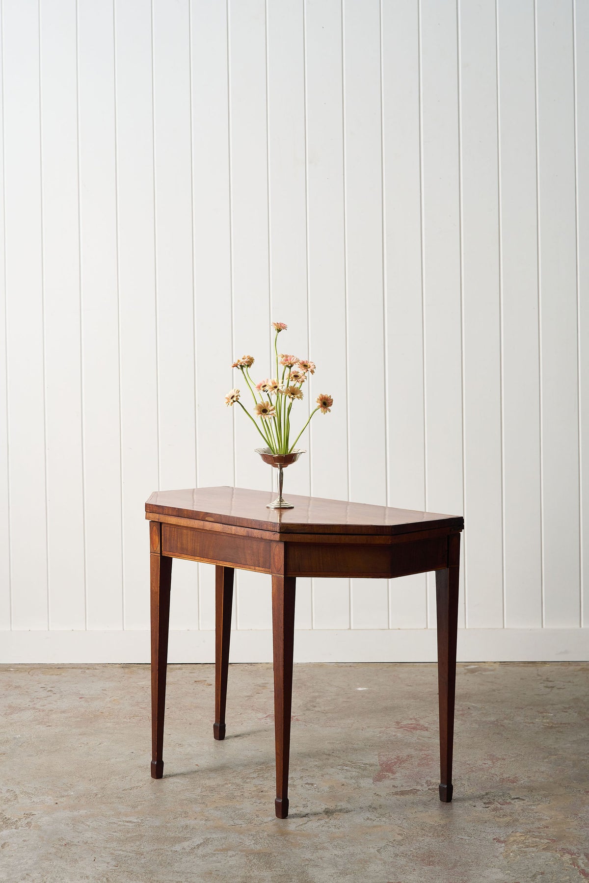 Regency Mahogany Demilune Card Table