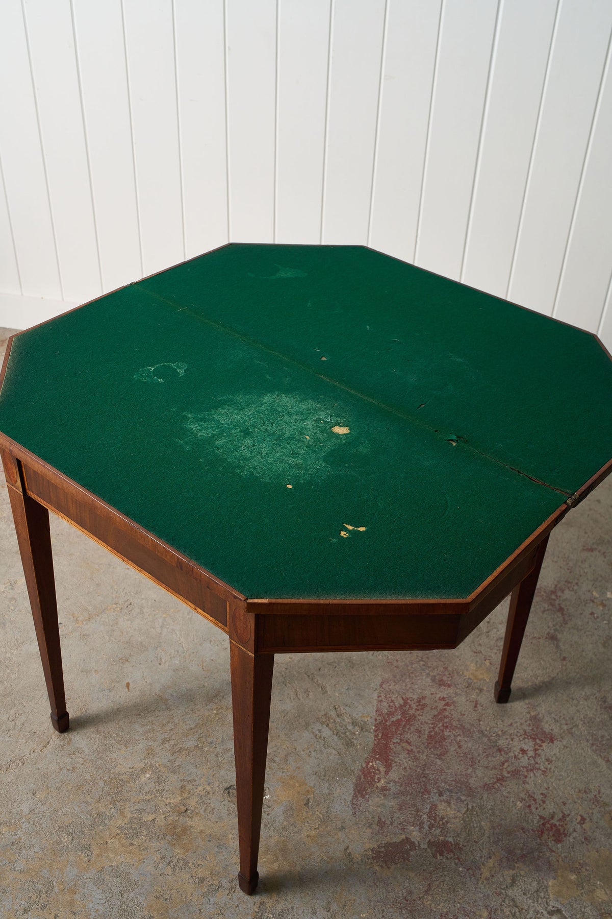 Regency Mahogany Demilune Card Table
