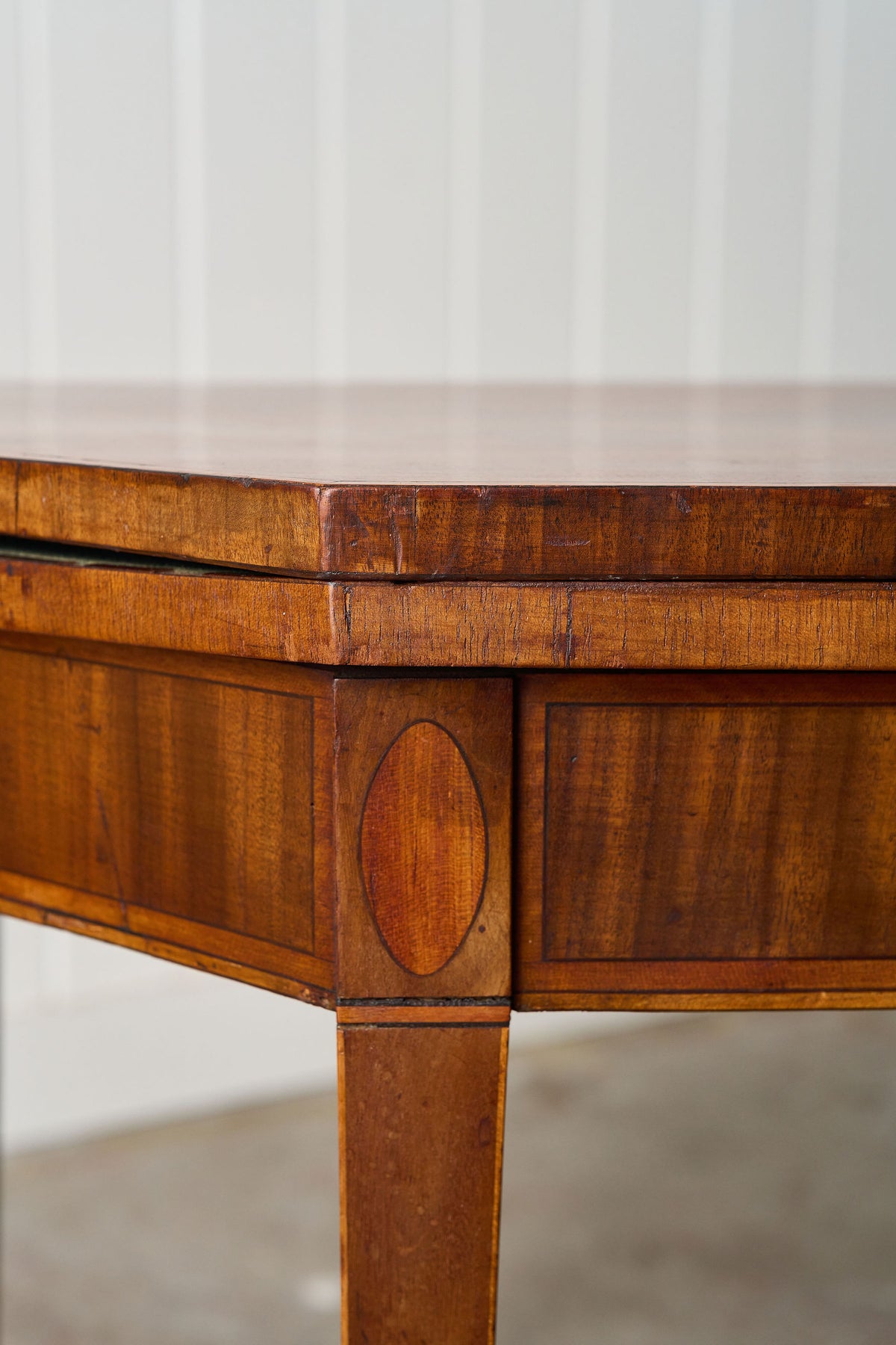 Regency Mahogany Demilune Card Table