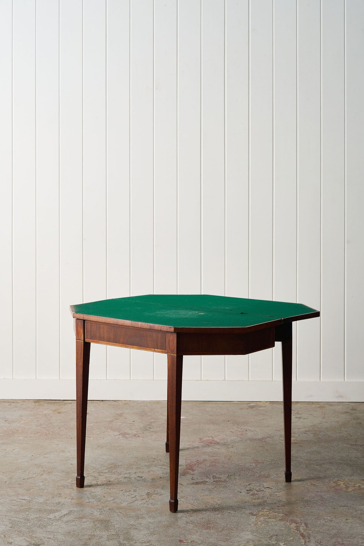 Regency Mahogany Demilune Card Table