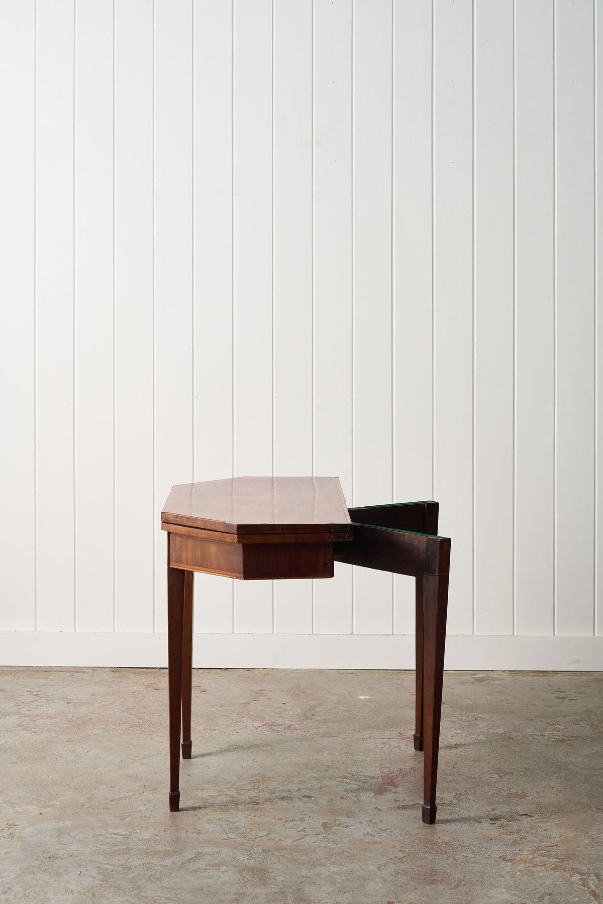 Regency Mahogany Demilune Card Table