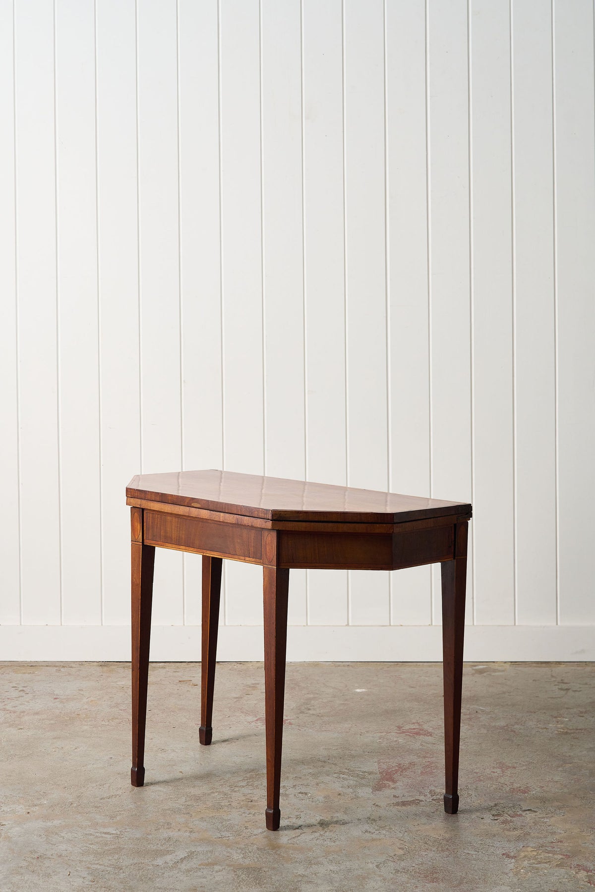 Regency Mahogany Demilune Card Table