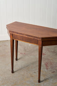 Load image into Gallery viewer, Regency Mahogany Demilune Card Table
