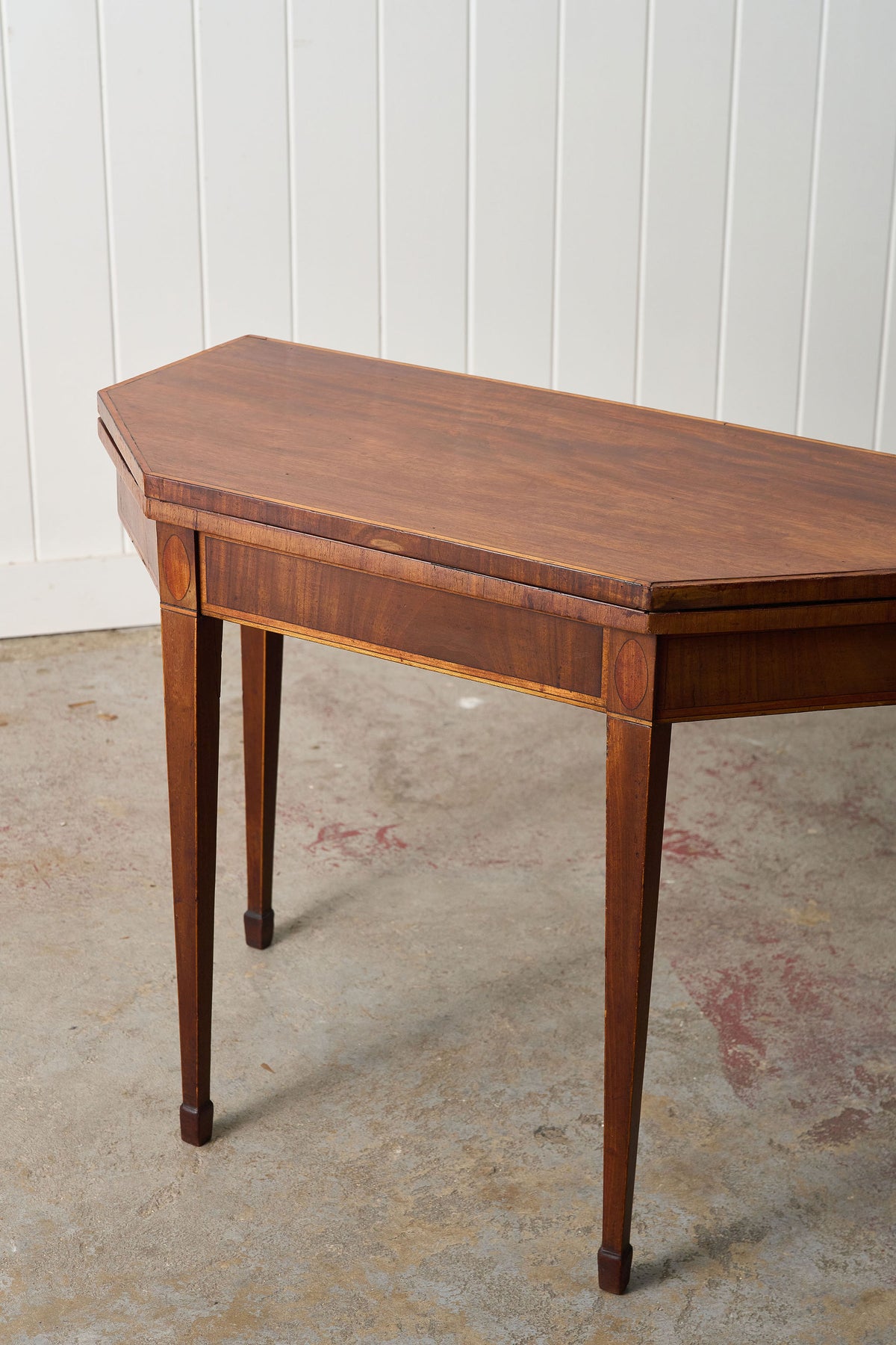 Regency Mahogany Demilune Card Table