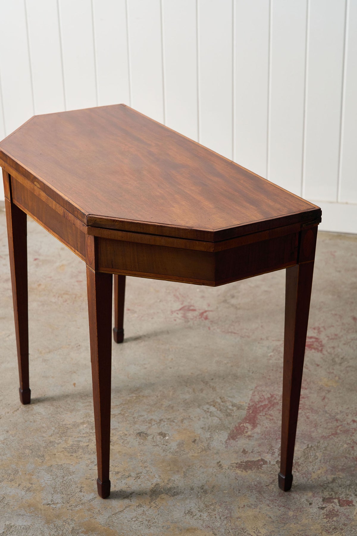 Regency Mahogany Demilune Card Table