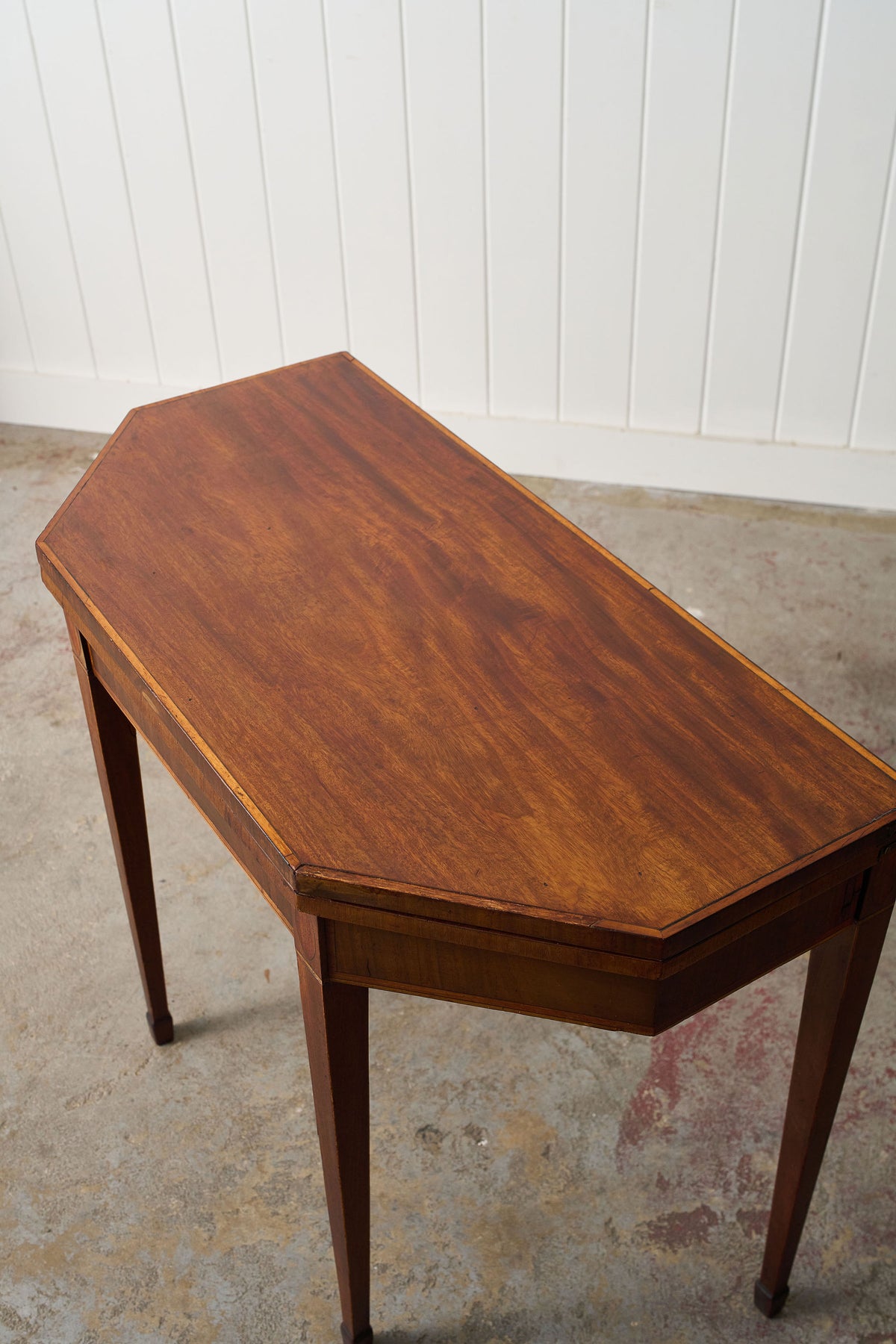 Regency Mahogany Demilune Card Table