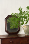 Load image into Gallery viewer, Antique English Octagonal Oak Mirror with Beveled Glass (c. 1930)

