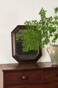 Load image into Gallery viewer, Antique English Octagonal Oak Mirror with Beveled Glass (c. 1930)
