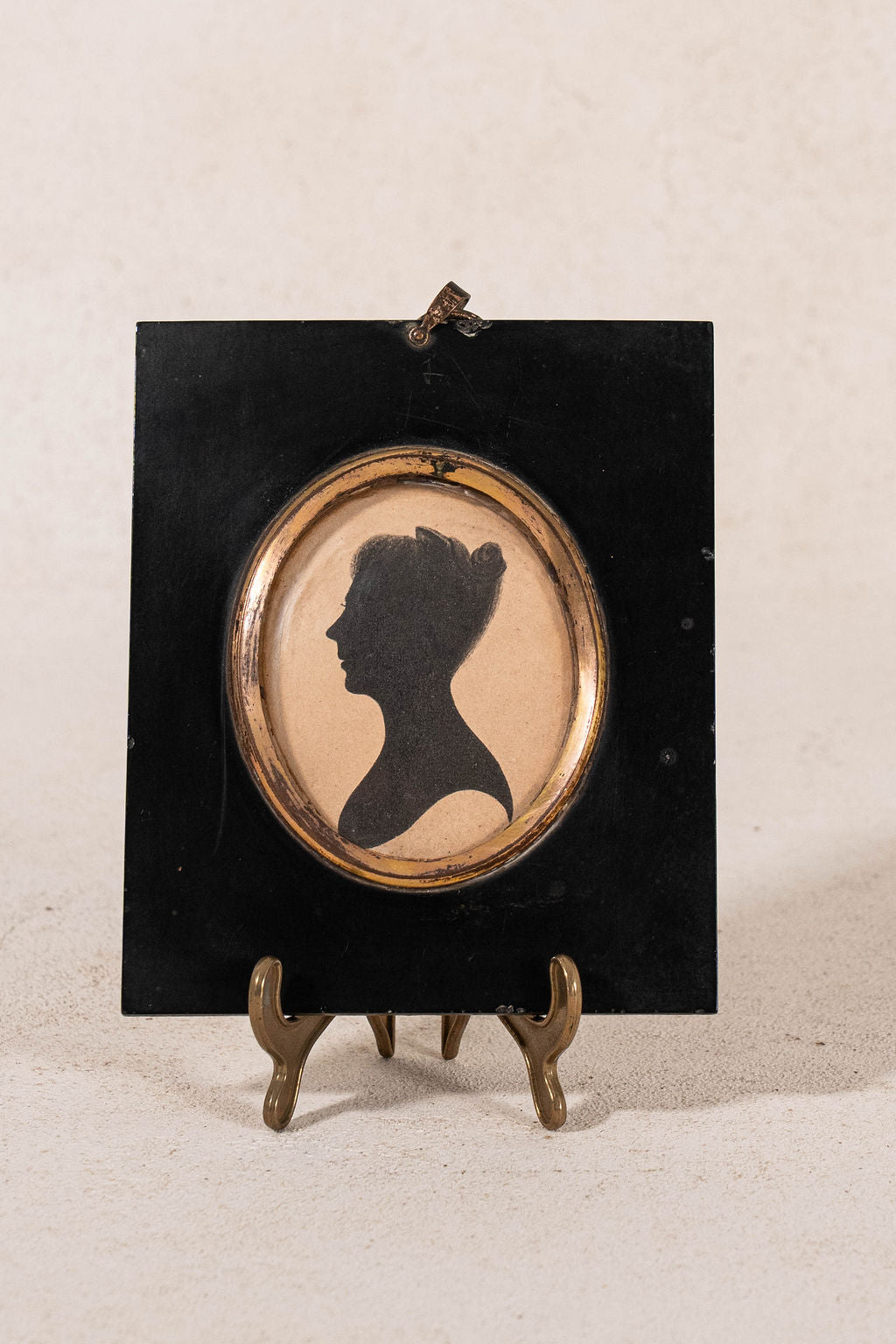 19th Century Silhouette Portrait Of Young Lady