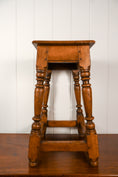 Load image into Gallery viewer, Antique English Oak Joint Stool
