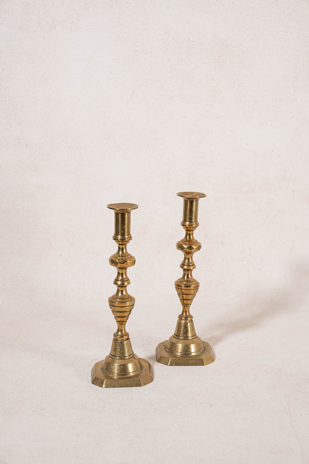 PAIR Vintage 10”H Brass Candlesticks