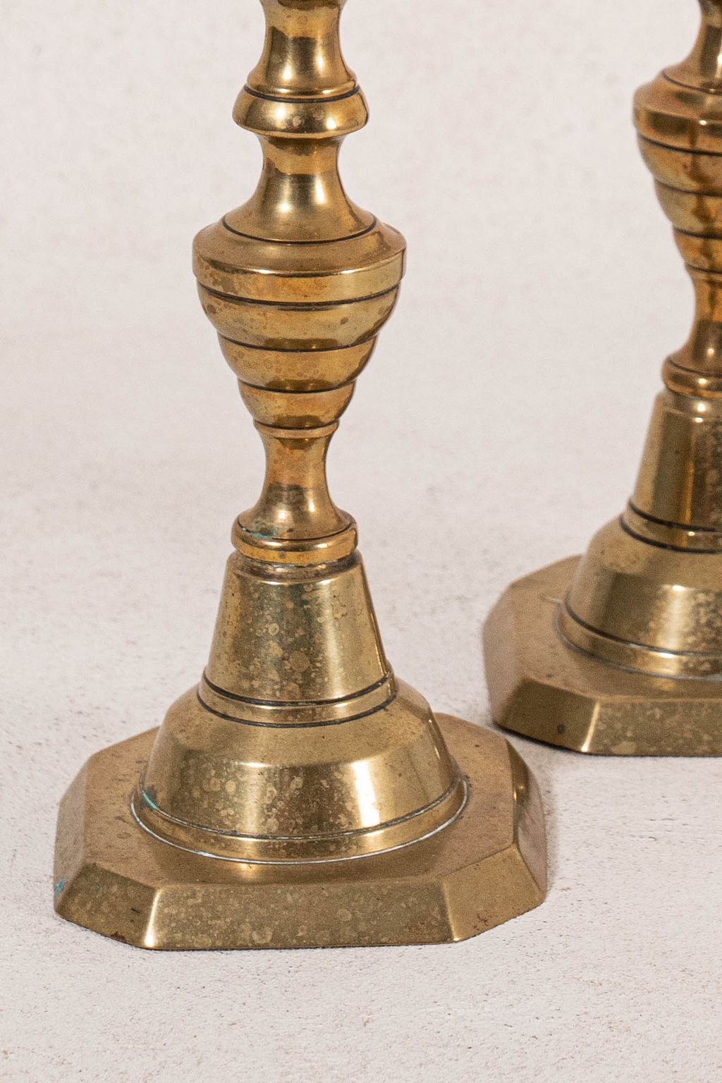 PAIR Vintage 10”H Brass Candlesticks