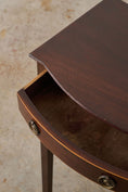 Load image into Gallery viewer, Antique English Mahogany Two-Drawer Side/Bedside Table
