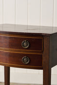 Load image into Gallery viewer, Antique English Mahogany Two-Drawer Side/Bedside Table

