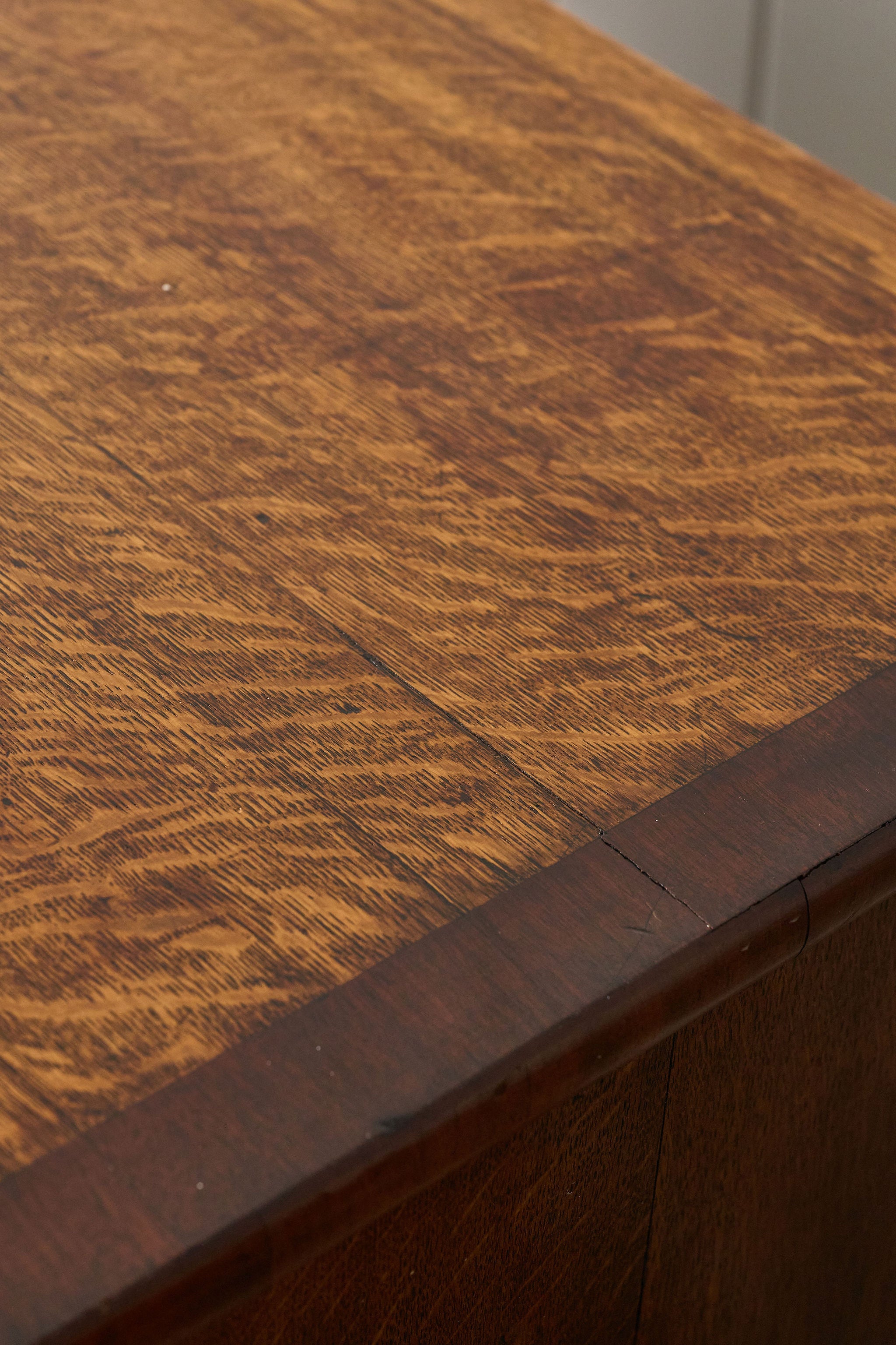19th Century Oak And Mahogany Crossbanded Two Over Three Chest Of Drawers