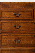 Load image into Gallery viewer, 19th Century Oak And Mahogany Crossbanded Two Over Three Chest Of Drawers

