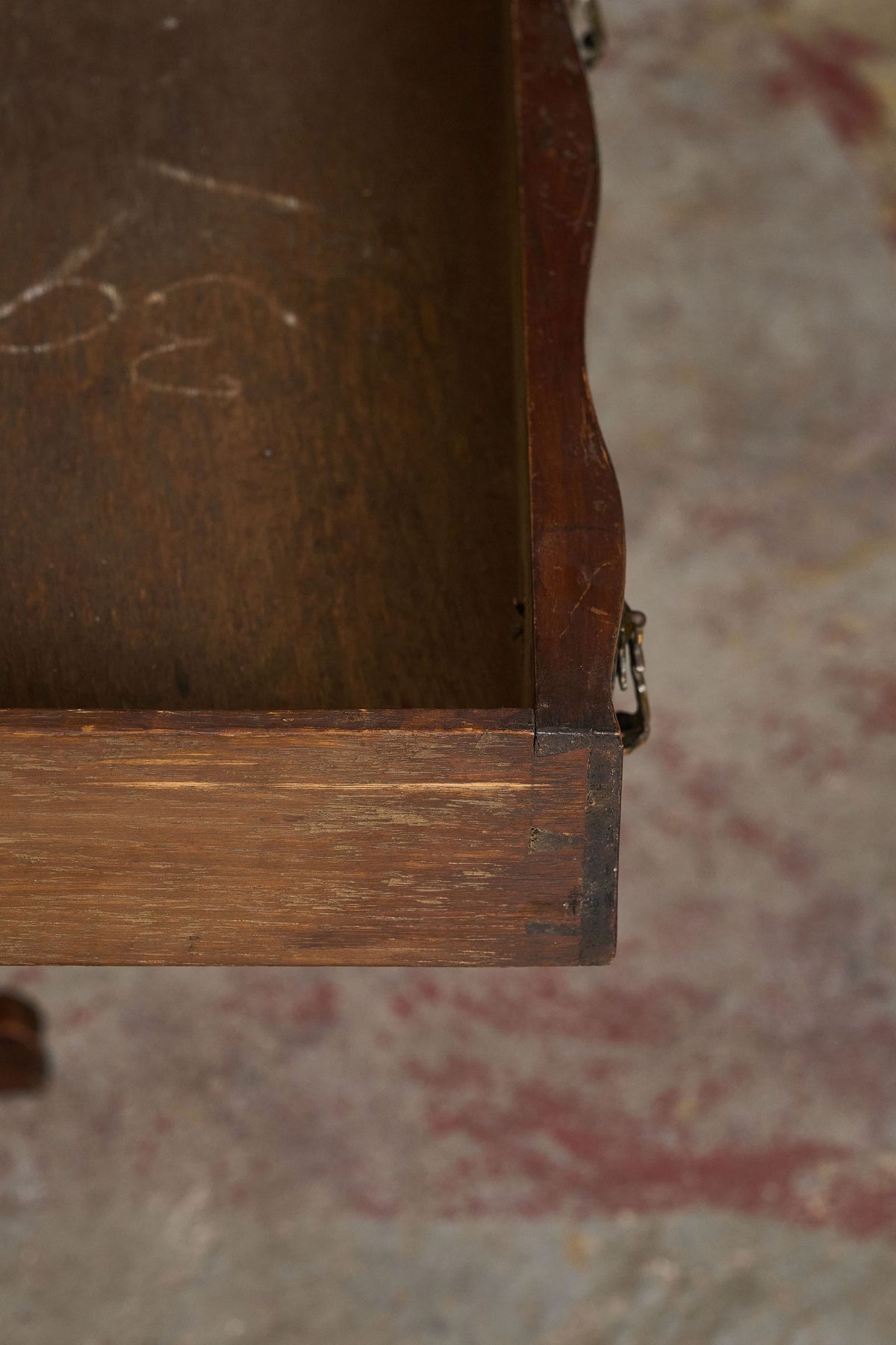 19th Century English Petite Drop Leaf Table with Drawer