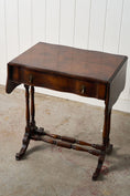 Load image into Gallery viewer, 19th Century English Petite Drop Leaf Table with Drawer
