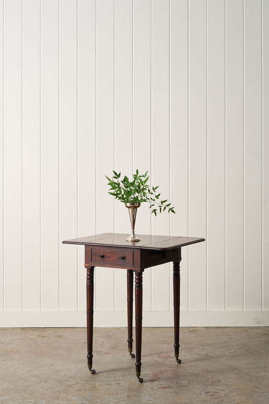 19th Century English Mahogany Petite Pembroke Table
