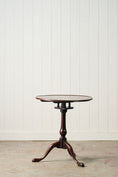 Load image into Gallery viewer, 19th Century English Birdcage Lamp Table with Inlaid Edge
