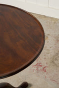 Load image into Gallery viewer, 19th Century English Birdcage Lamp Table with Inlaid Edge
