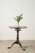 Load image into Gallery viewer, 19th Century English Birdcage Lamp Table with Inlaid Edge
