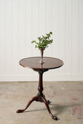 Load image into Gallery viewer, 19th Century English Birdcage Lamp Table with Inlaid Edge
