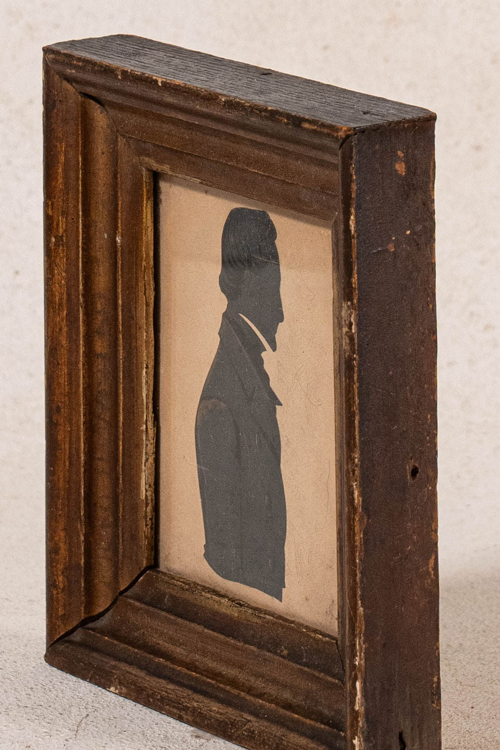 19th Century Gilt Framed Silhouette of English Gentleman