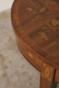 Load image into Gallery viewer, 19th Century Marquetry Inlaid Oval Side Table
