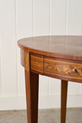 Load image into Gallery viewer, 19th Century Marquetry Inlaid Oval Side Table
