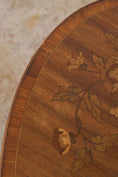 Load image into Gallery viewer, 19th Century Marquetry Inlaid Oval Side Table
