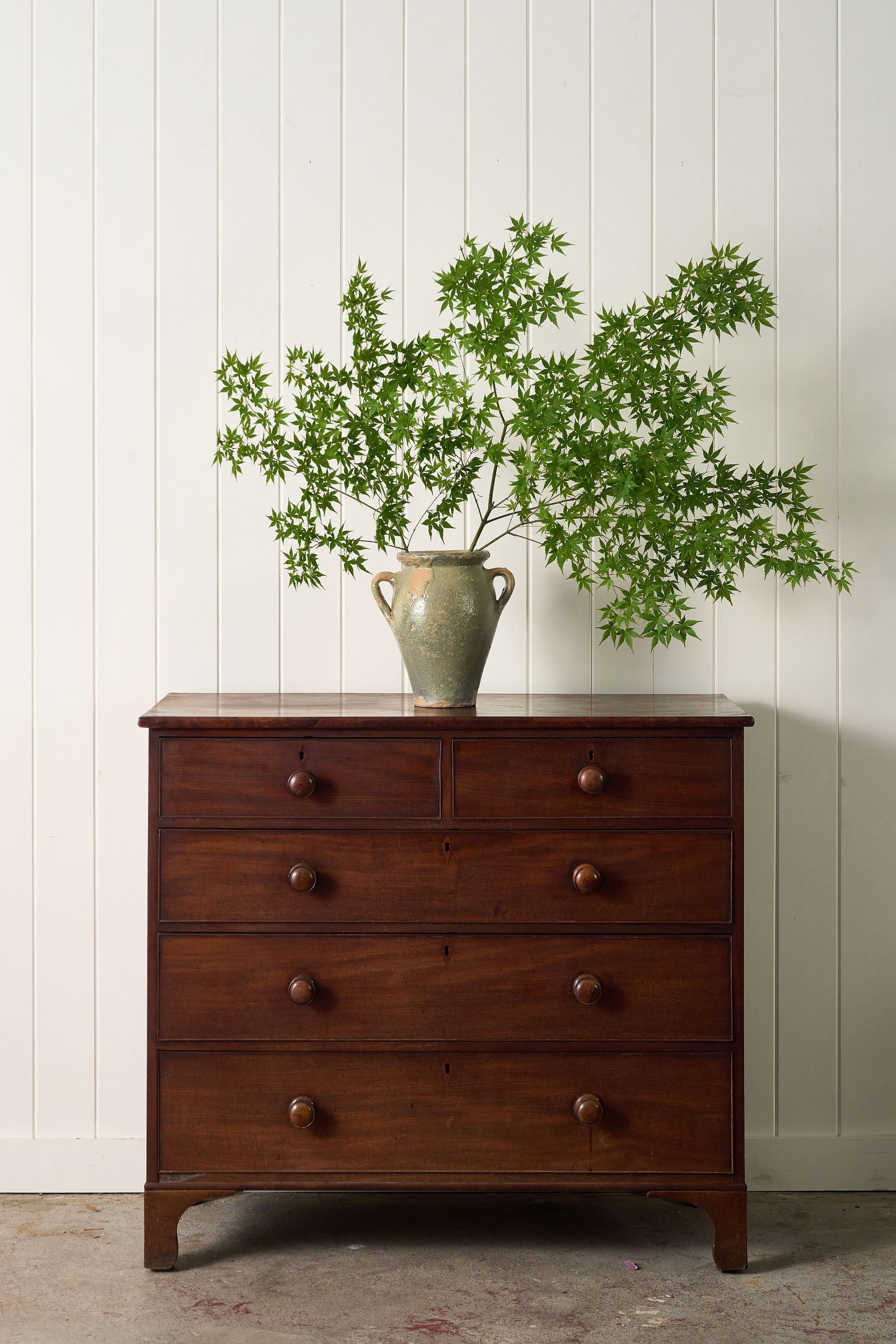 Victorian Two Over Three Mahogany Chest Of Drawers (c. 1860)