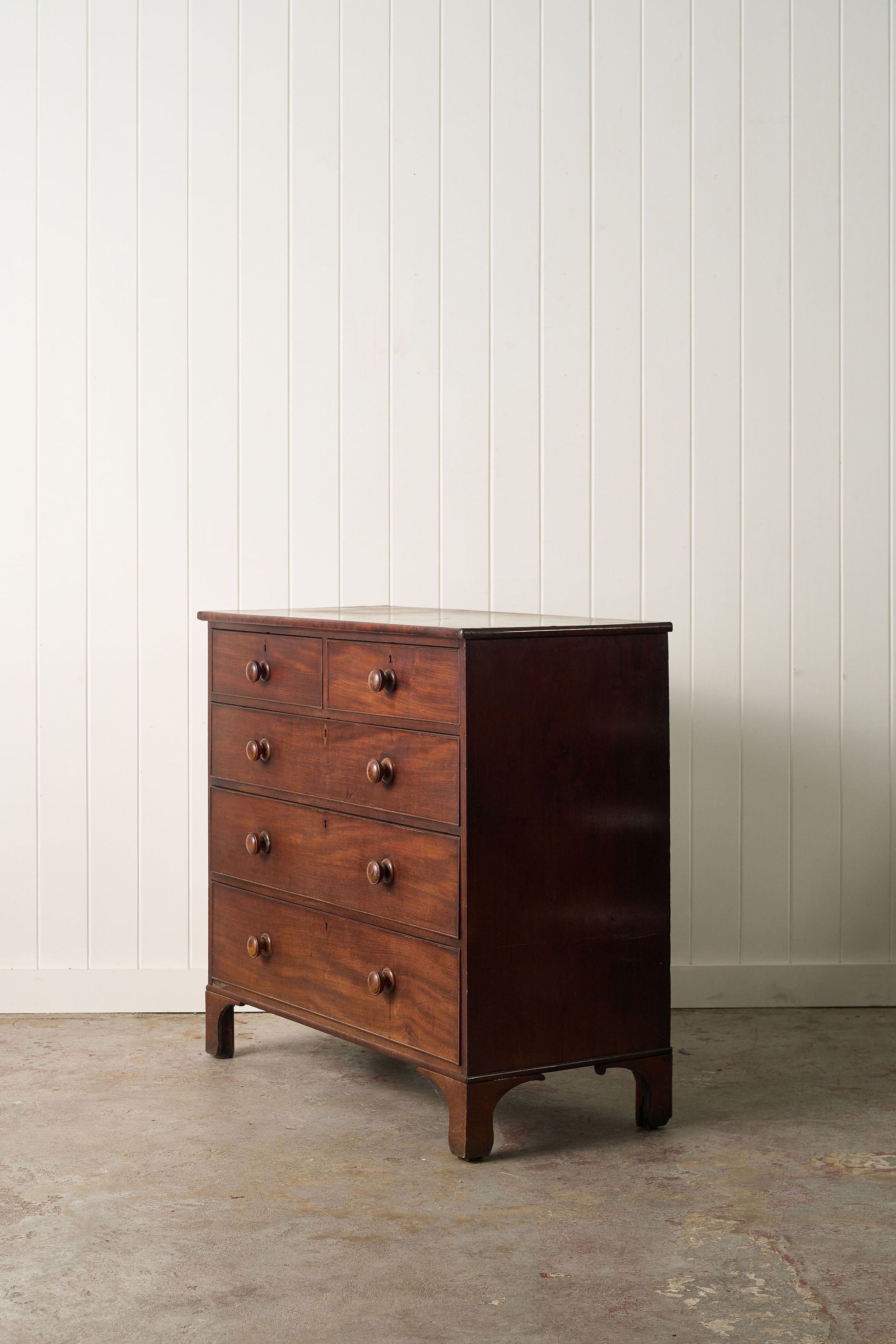 Victorian Two Over Three Mahogany Chest Of Drawers (c. 1860)