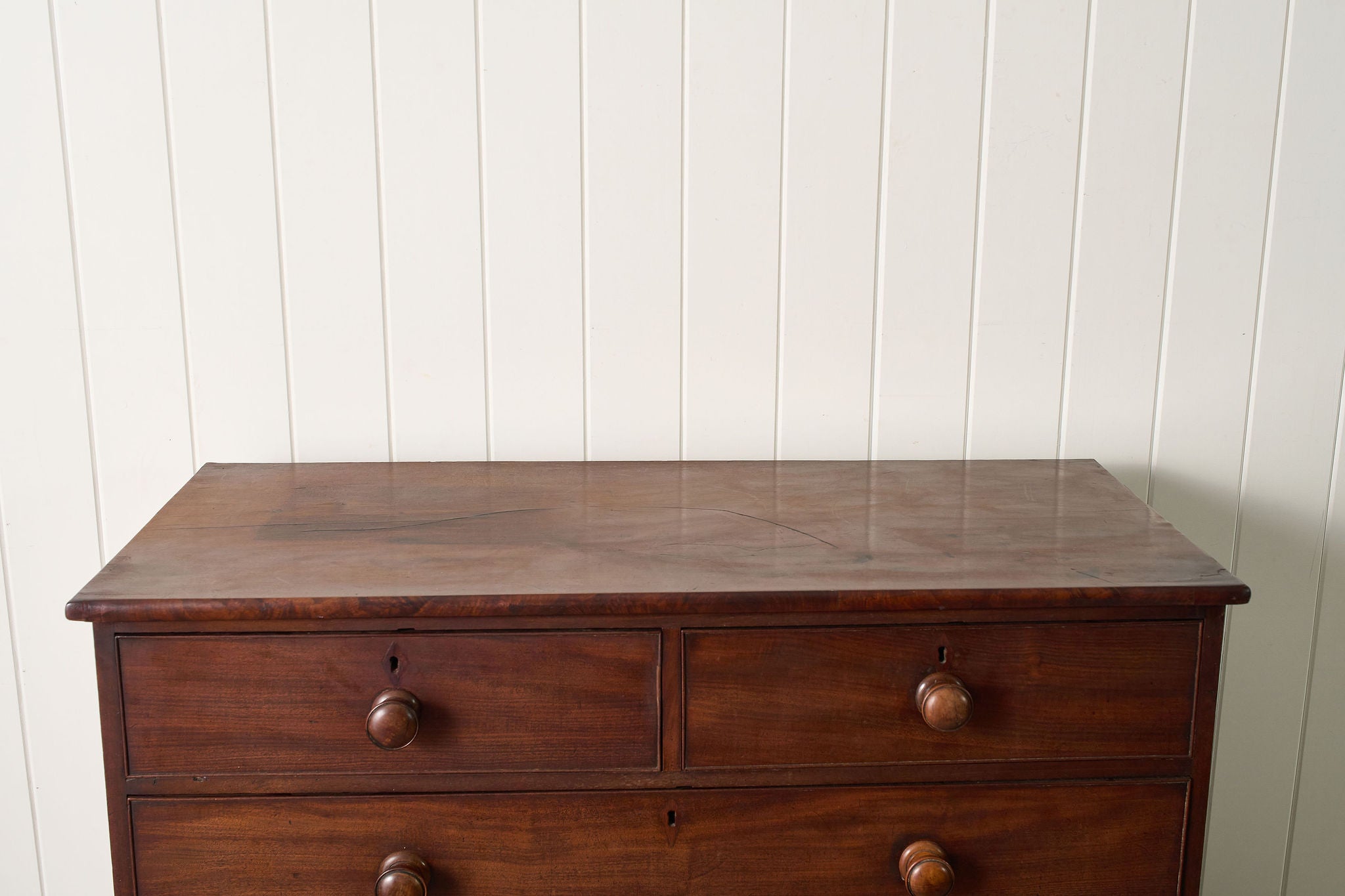 Victorian Two Over Three Mahogany Chest Of Drawers (c. 1860)