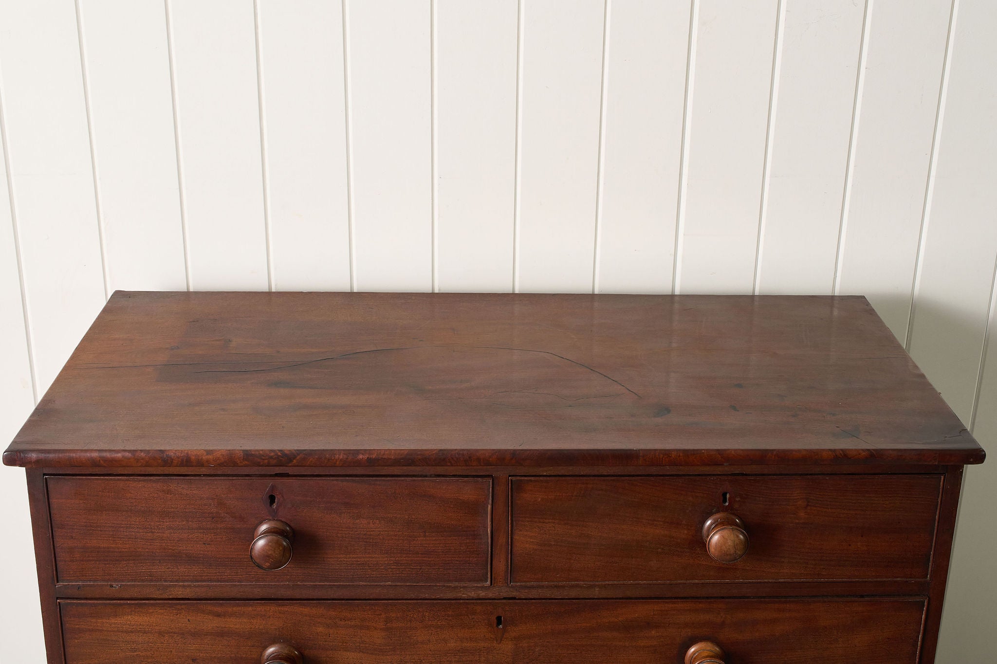 Victorian Two Over Three Mahogany Chest Of Drawers (c. 1860)