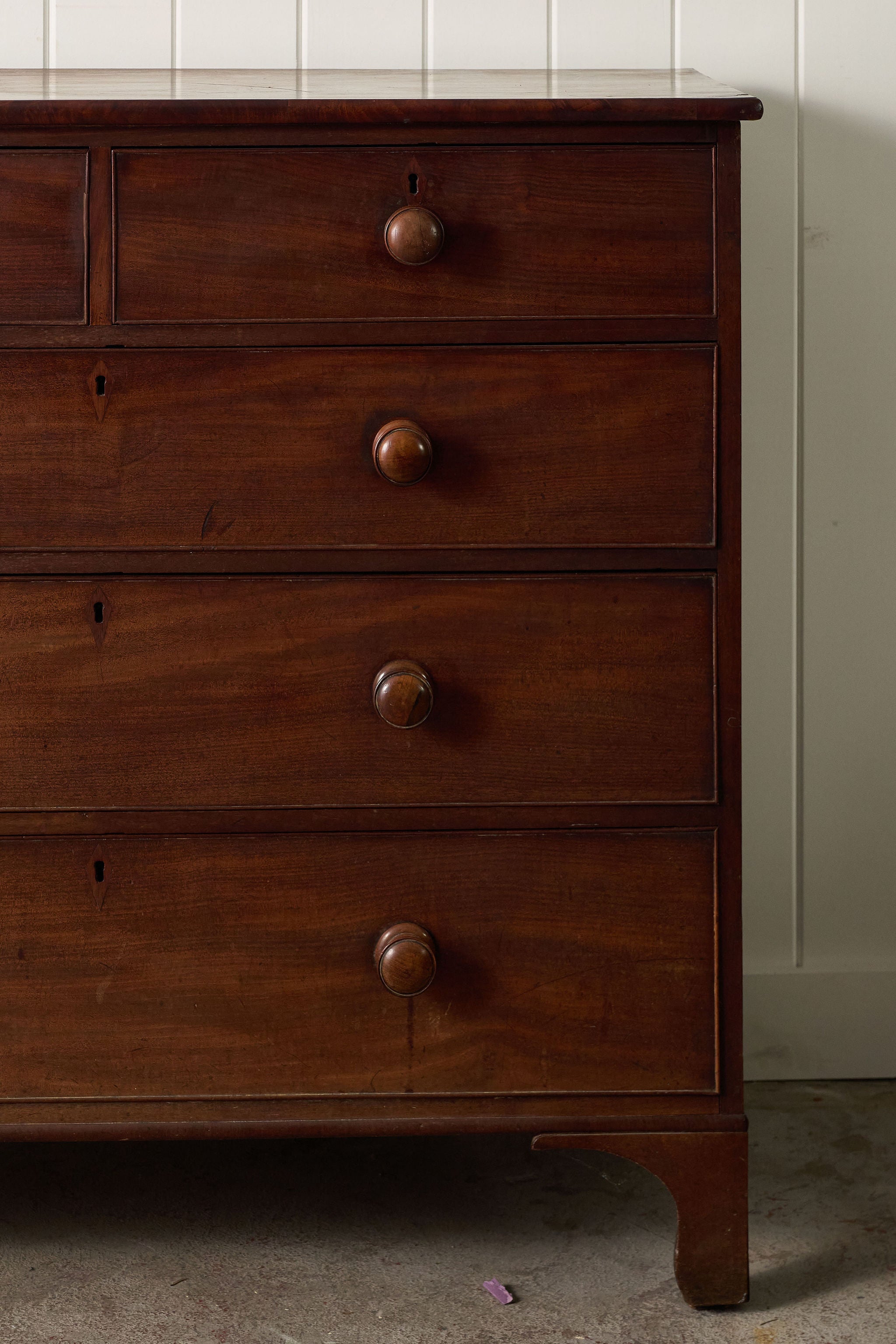 Victorian Two Over Three Mahogany Chest Of Drawers (c. 1860)