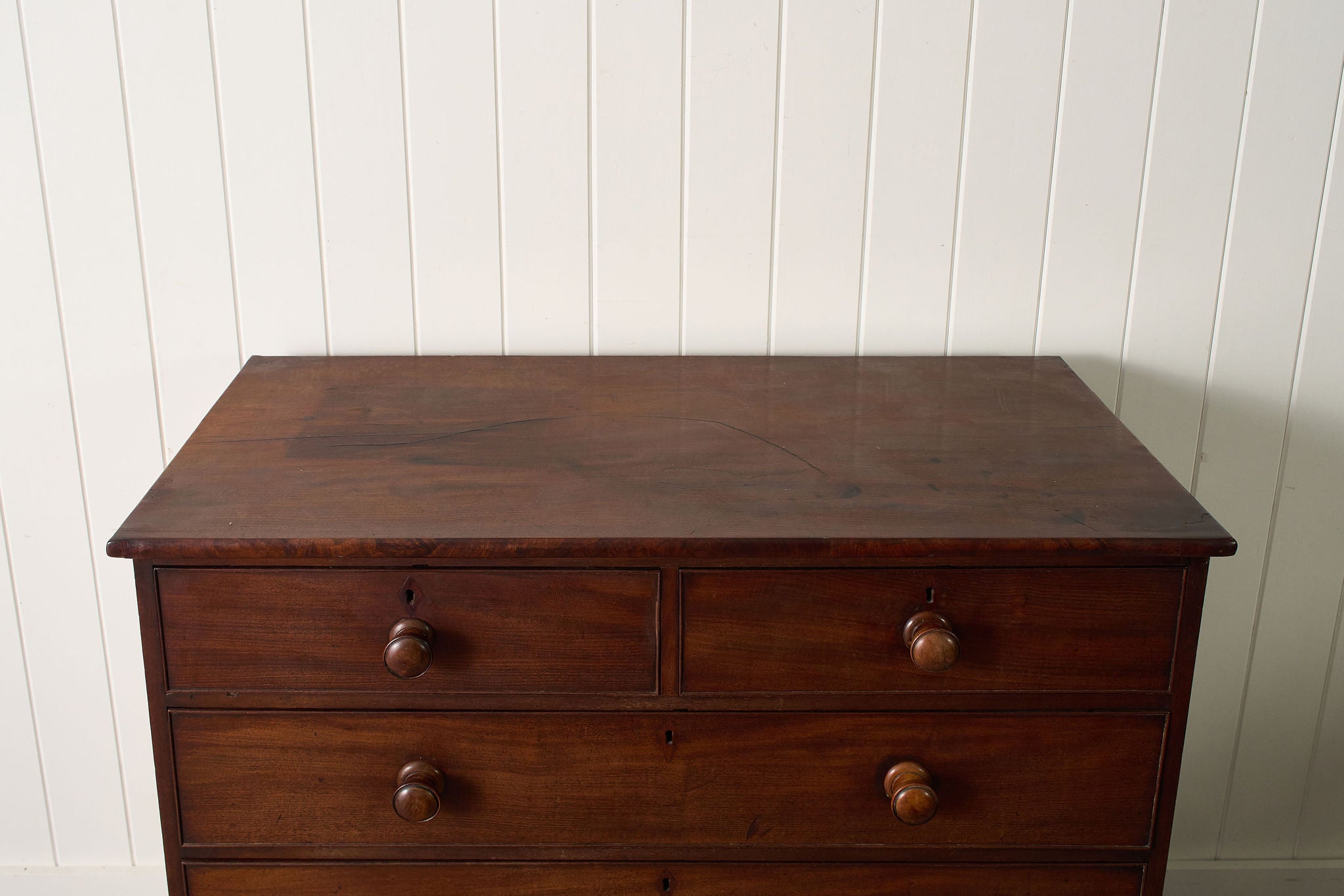Victorian Two Over Three Mahogany Chest Of Drawers (c. 1860)