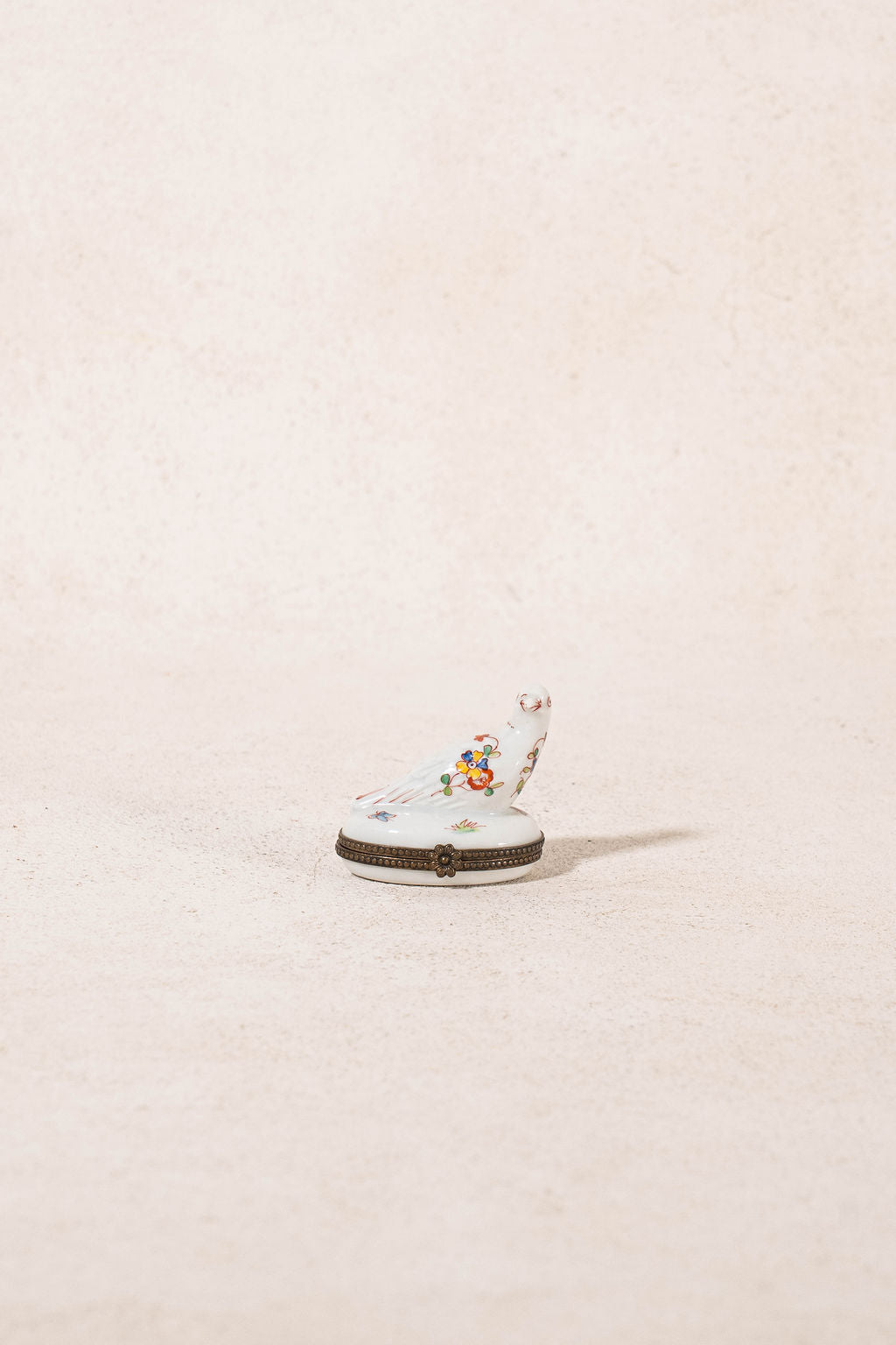 White Dove Limoges France Keepsake Box