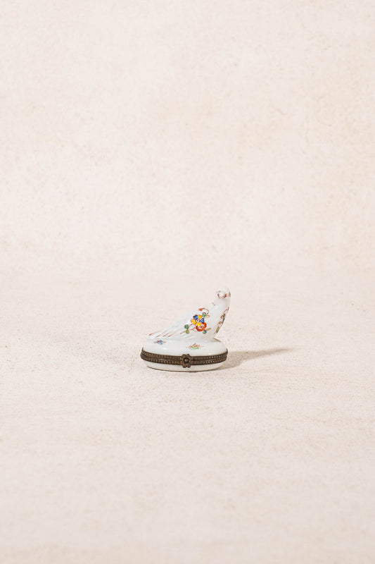 White Dove Limoges France Keepsake Box