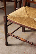 Load image into Gallery viewer, Set Of 8 Vintage Lancaster Spindle Rush Chairs
