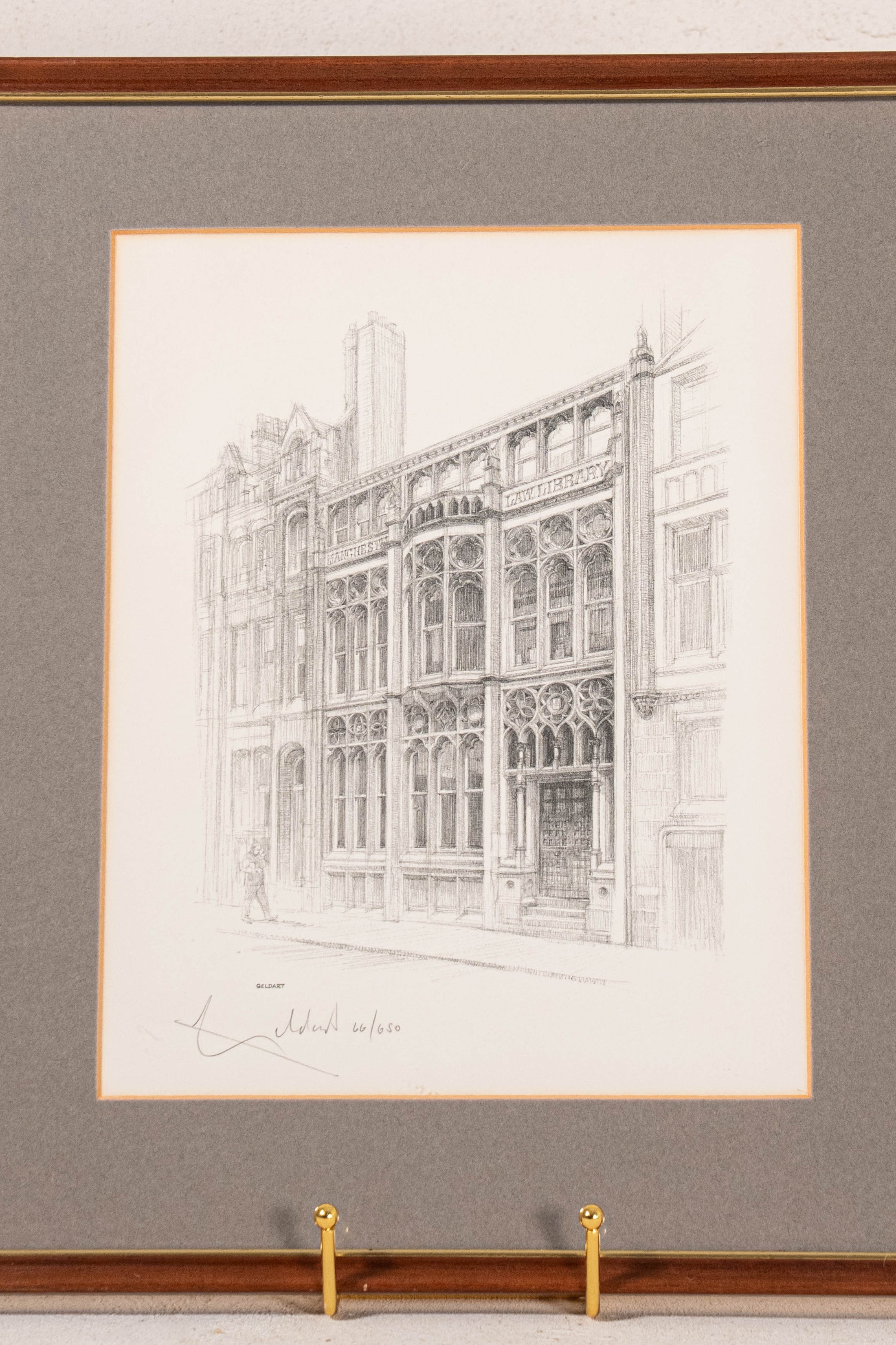 Set of 4 Signed Limited Edition Architectural Prints of Historic Manchester Scenes (by William Geldhart, English)