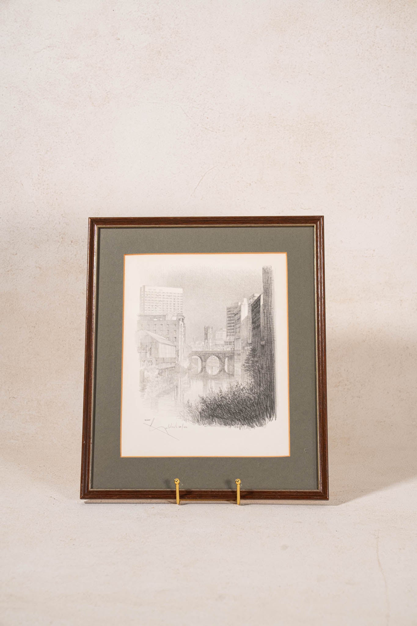 Set of 4 Signed Limited Edition Architectural Prints of Historic Manchester Scenes (by William Geldhart, English)