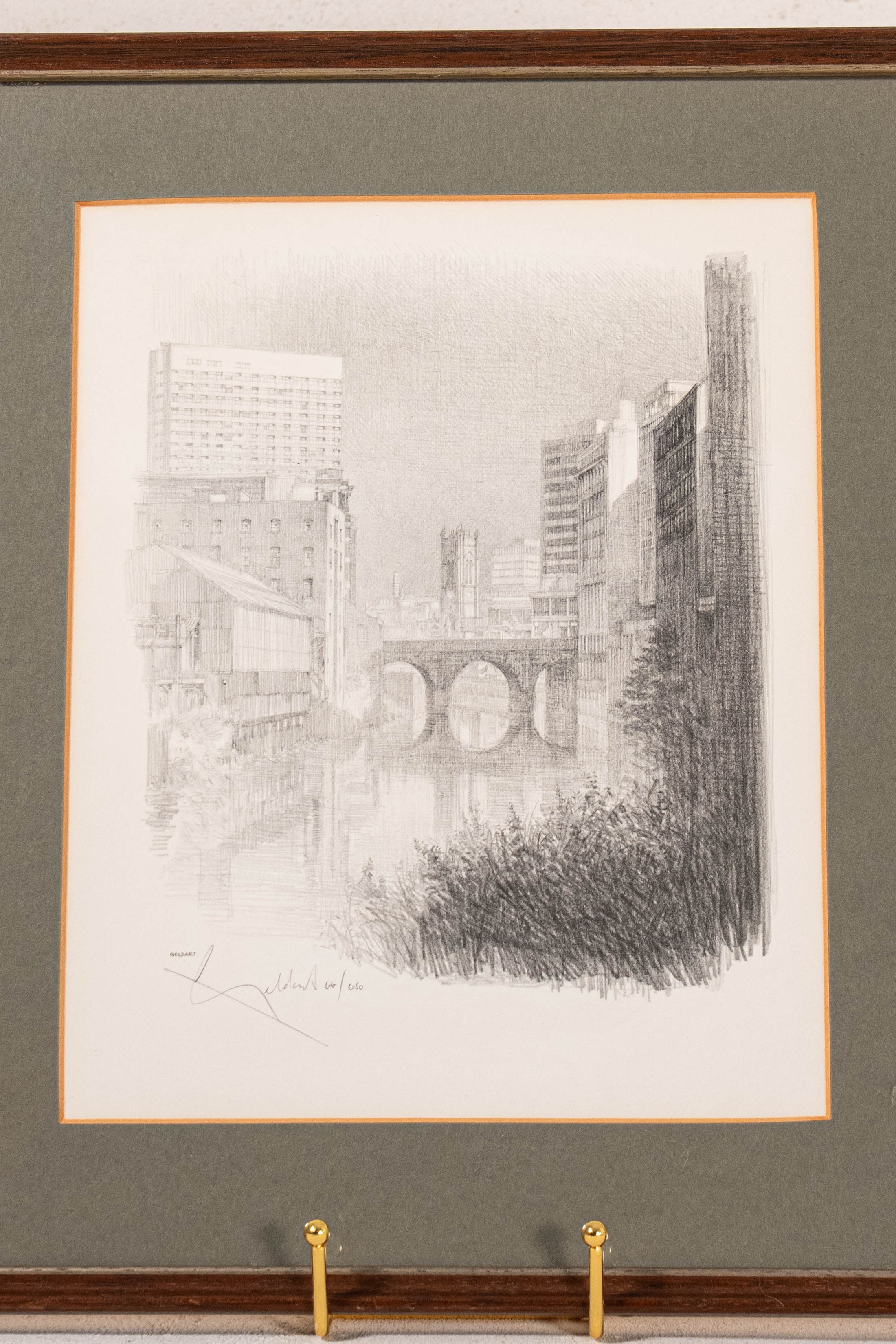 Set of 4 Signed Limited Edition Architectural Prints of Historic Manchester Scenes (by William Geldhart, English)